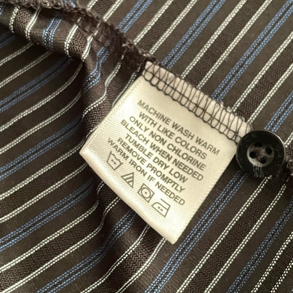 Golf performance Men's Black/Gray/ Blue Polo Sz M - Picture 8 of 9